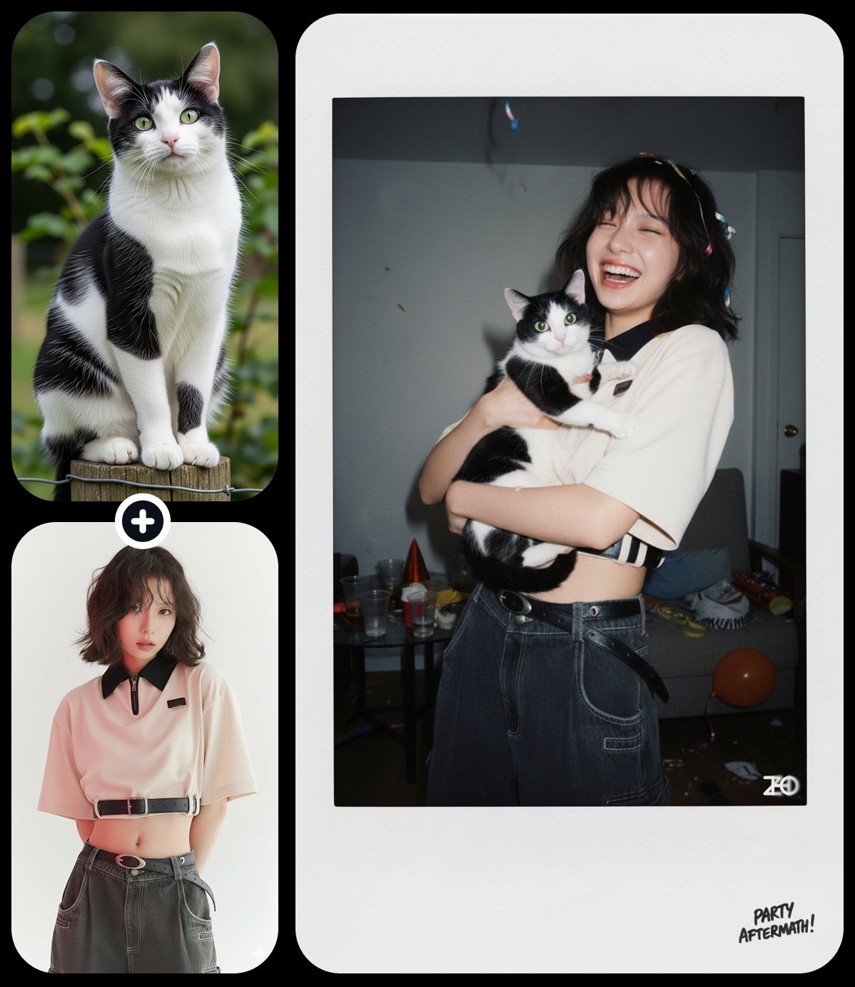 Polaroid couple shot