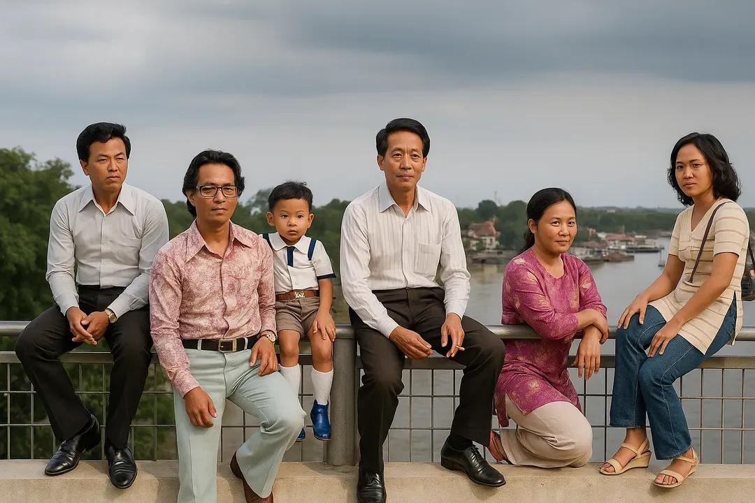 Restored family portrait