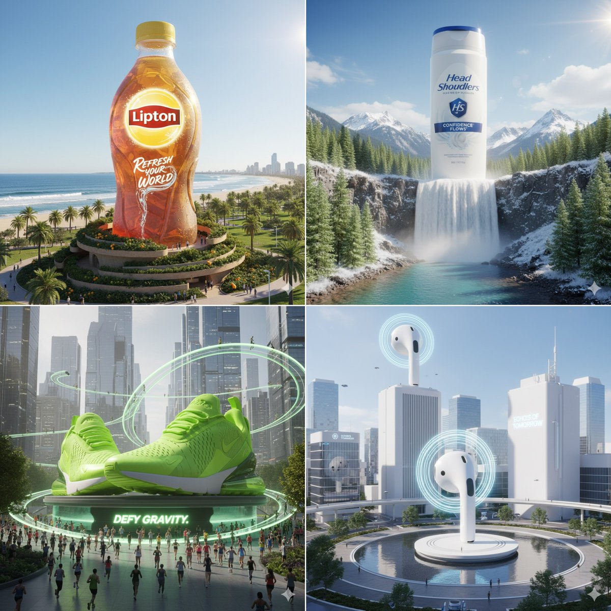 Surreal brand hero shots
