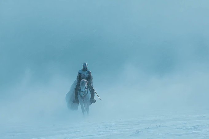 Knight snow haze